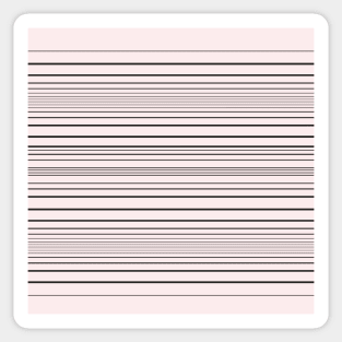 Stripes, 3 , minimal, fashion, lines, young, modern, stylish, pink, pink-black, Sticker